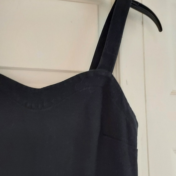 Old Navy Little Black Sundress Fitted Zip Back Basic Stretch XS LBD Party Club - Picture 3 of 10